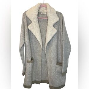 Anthropologie Sleeping on Snow Sherpa-Sweater Coat Size L